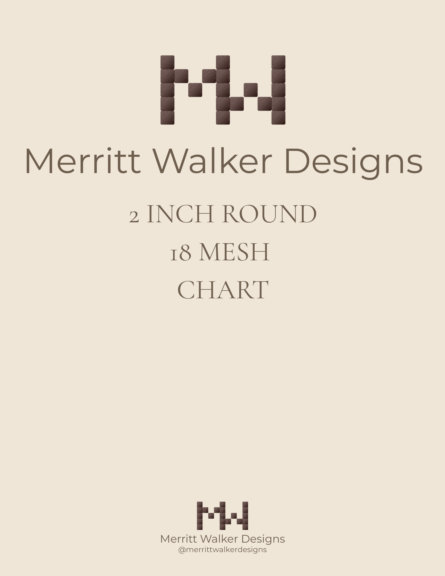 2" Round Template — 18 Mesh