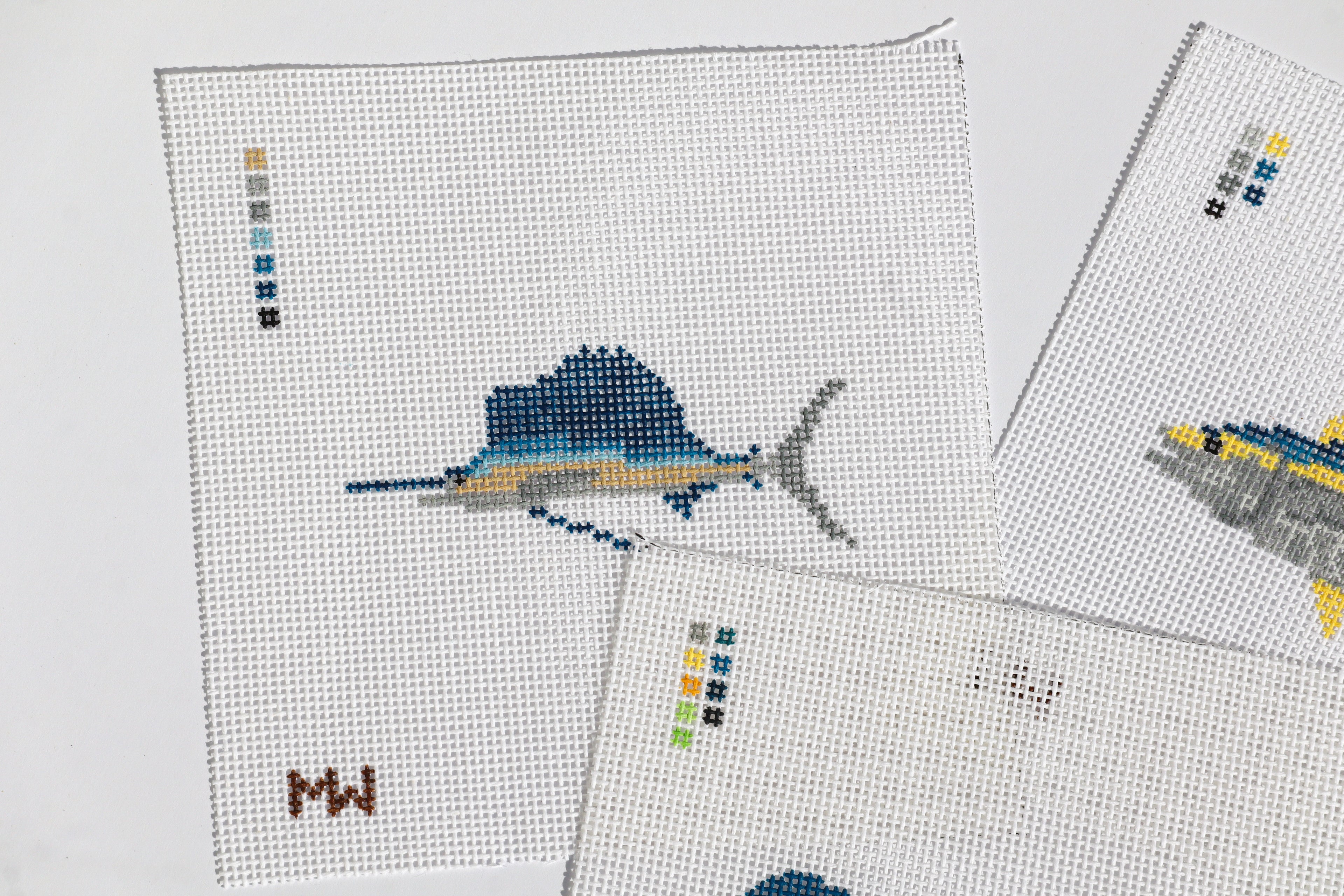 Aʻu (Sailfish) Mini Needlepoint Canvas