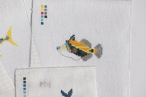 Humuhumu (Hawaiian Reef Triggerfish) Mini Needlepoint Canvas