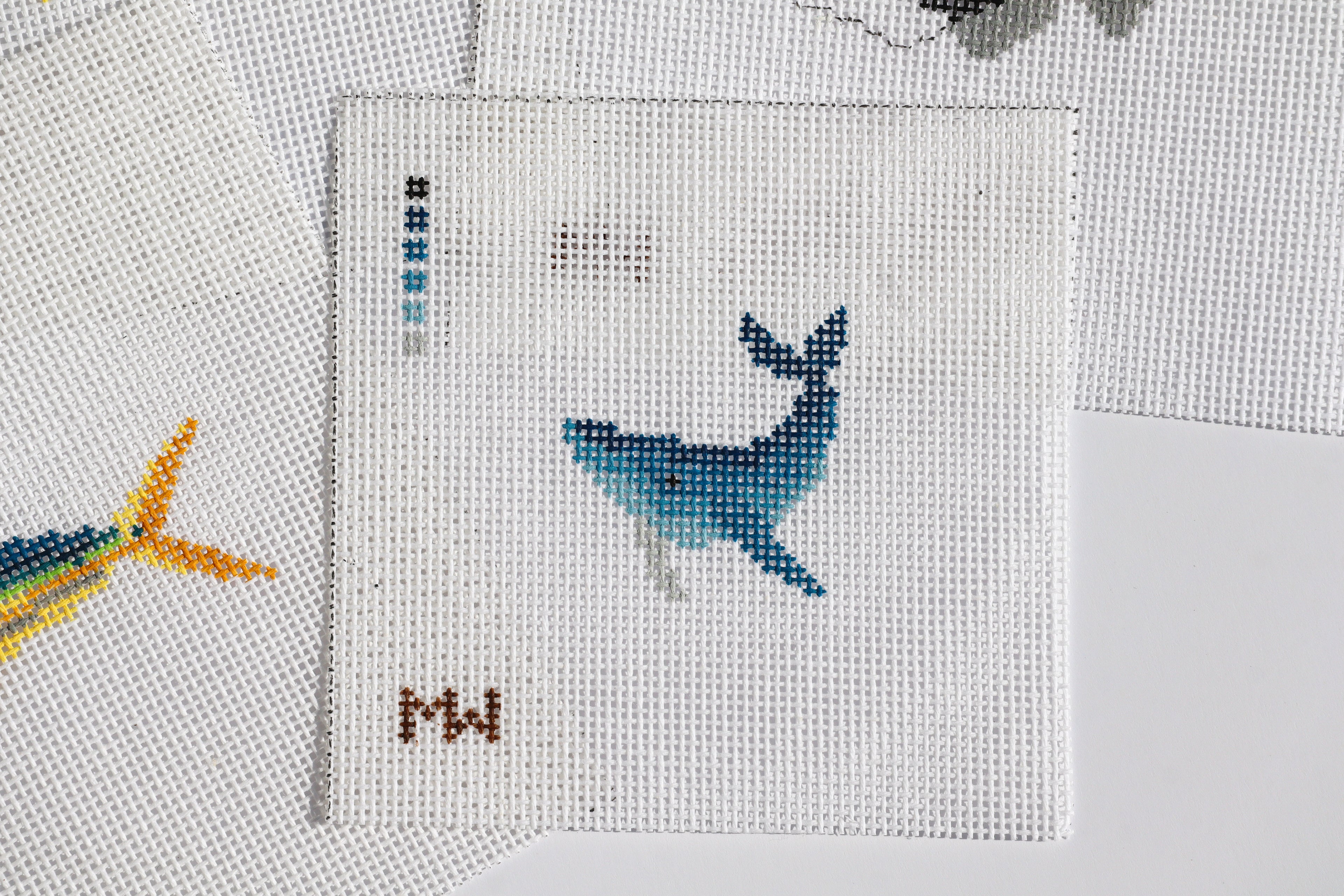 Koholā (Humpback Whale) Mini Needlepoint Canvas