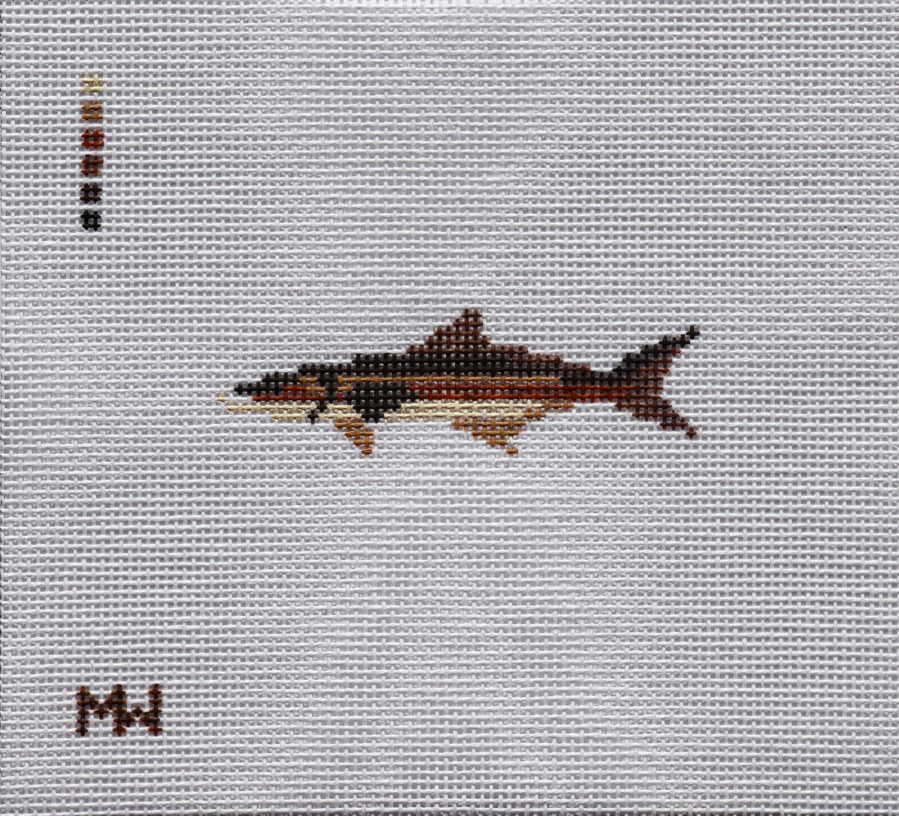 Cobia Mini Needlepoint Canvas