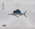 Aʻu (Sailfish) Mini Needlepoint Canvas