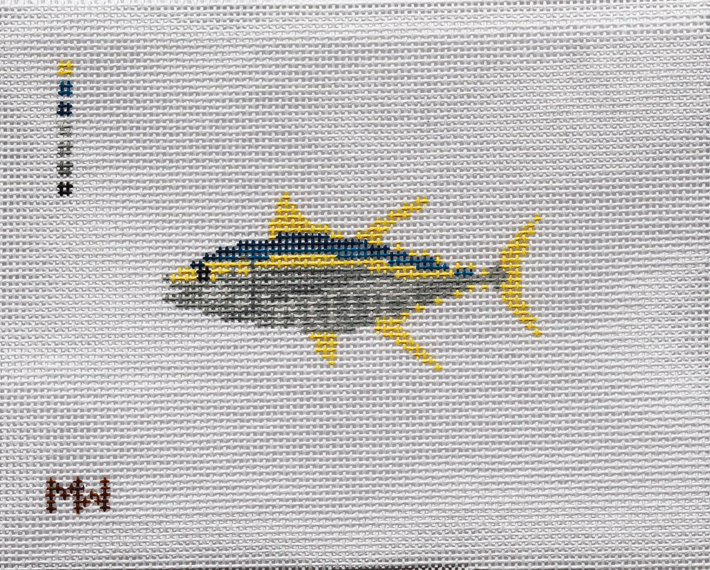 ʻAhi (Yellowfin Tuna) Mini Needlepoint Canvas