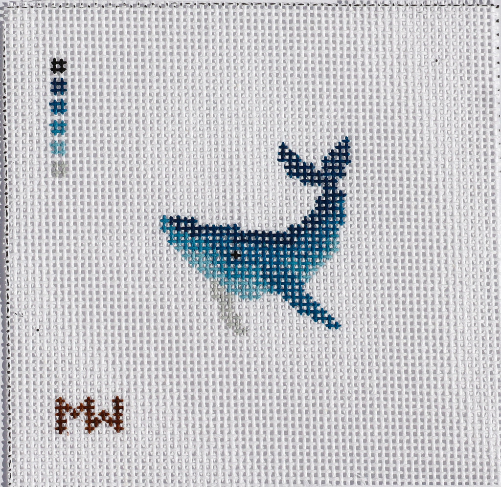 Koholā (Humpback Whale) Mini Needlepoint Canvas